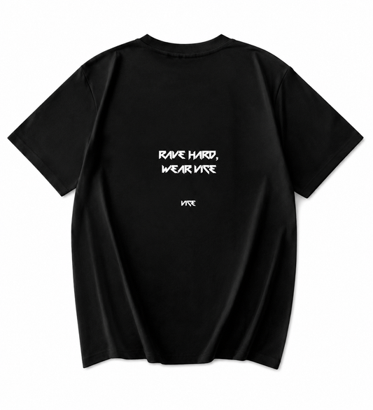 PRE-ORDINE T-shirt "RAVE HARD,WEAR VICE"